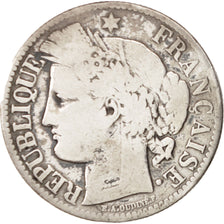 France, Cérès, 2 Francs, 1872, Bordeaux, F(12-15), Silver, KM:817.2