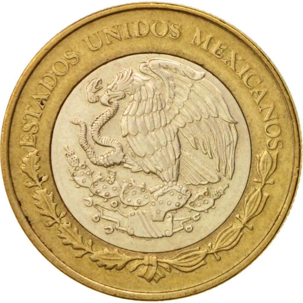 Mexico, 10 Pesos, 2005, Mexico City, AU(50-53), Bi-Metallic, KM:616