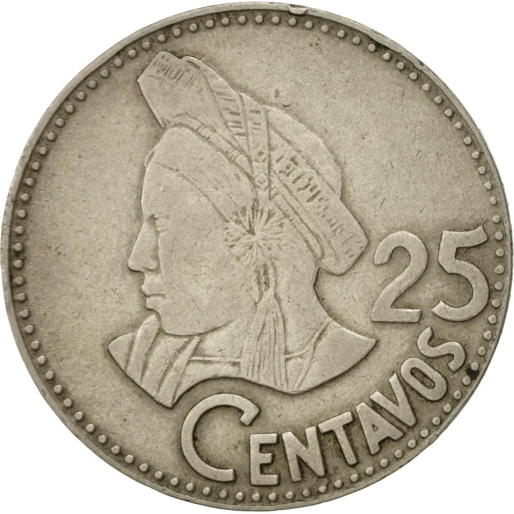 Coin, Guatemala, 25 Centavos, 1979, VF(30-35), Copper-nickel, KM:278.1