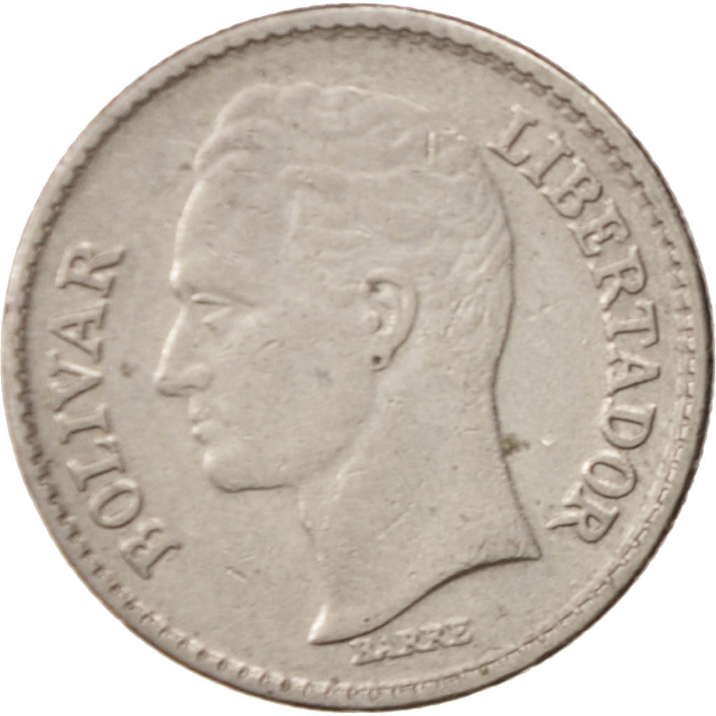 Moneda, Venezuela, 25 Centimos, 1977, Werdohl, Vereinigte Deutsche Metallwerke