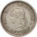 Moneda, Argentina, Peso, 1958, MBC, Níquel recubierto de acero, KM:57