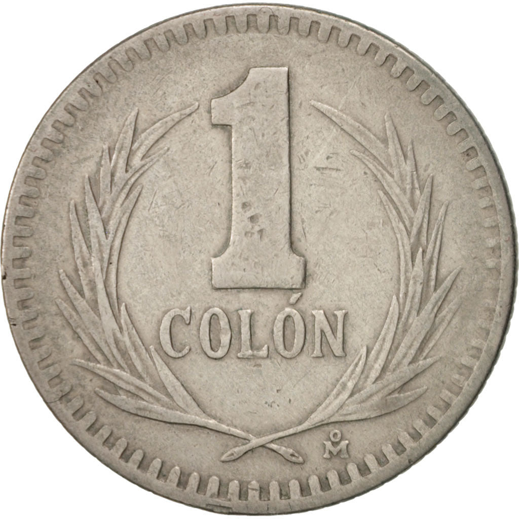 El Salvador, Colon, 1985, Mexico City, Mexico, SS, Copper-nickel, KM:153