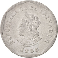 El Salvador, Colon, 1988, AU(50-53), Stainless Steel, KM:156