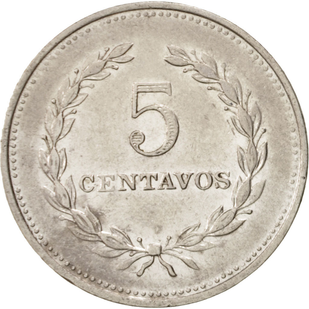 Moneda, El Salvador, 5 Centavos, 1984, MBC+, Níquel recubierto de acero