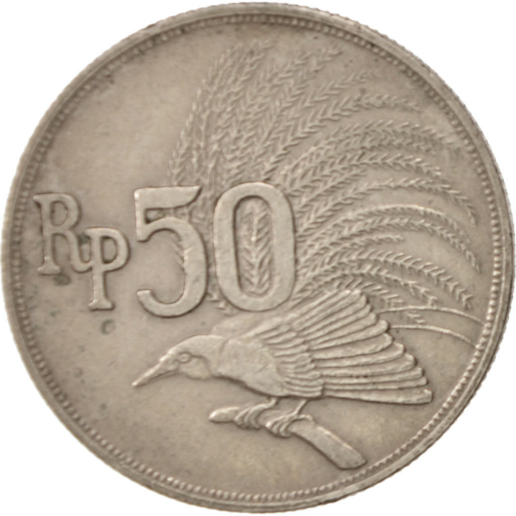 Coin, Indonesia, 50 Rupiah, 1971, EF(40-45), Copper-nickel, KM:35