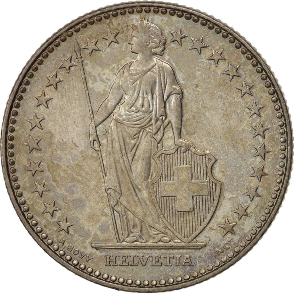 Switzerland, 2 Francs, 1986, Bern, MS(60-62), Copper-nickel, KM:21a.3