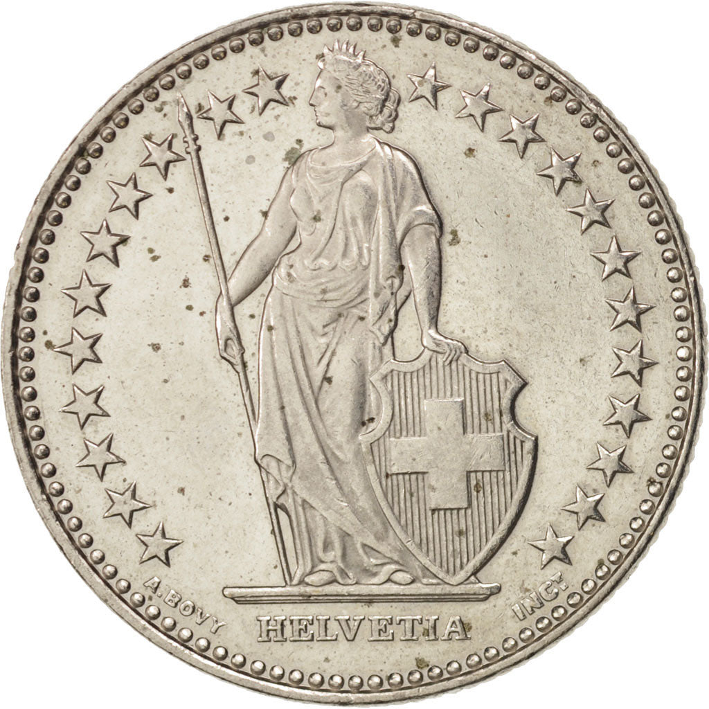 Switzerland, 2 Francs, 2007, Bern, MS(60-62), Copper-nickel, KM:21a.3