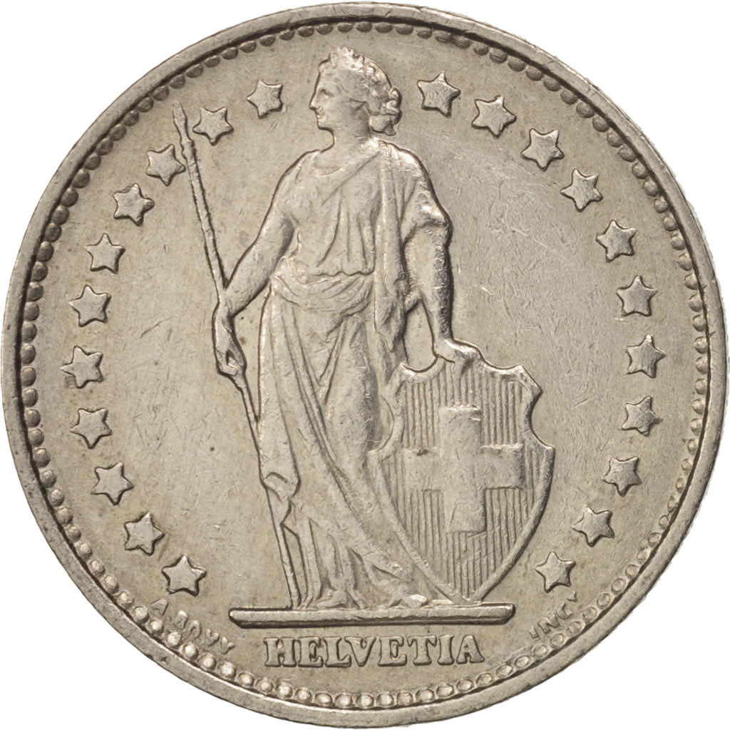 Monnaie, Suisse, Franc, 1968, Bern, TTB+, Copper-nickel, KM:24a.1