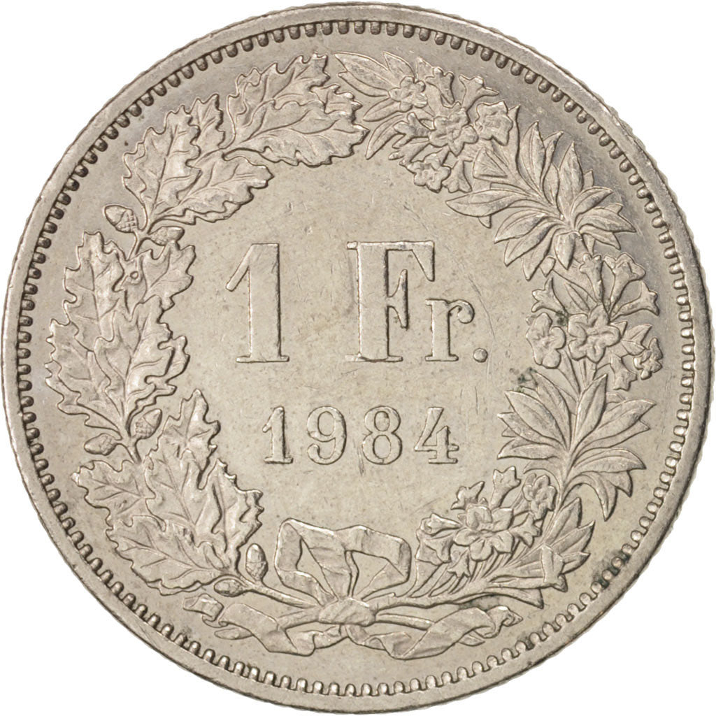 Moneta, Svizzera, Franc, 1984, Bern, BB+, Rame-nichel, KM:24a.3