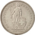 Coin, Switzerland, Franc, 1992, Bern, AU(50-53), Copper-nickel, KM:24a.3
