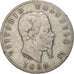 Italy, Vittorio Emanuele II, 5 Lire, 1869, Milan, VF(20-25), Silver, KM:8.3