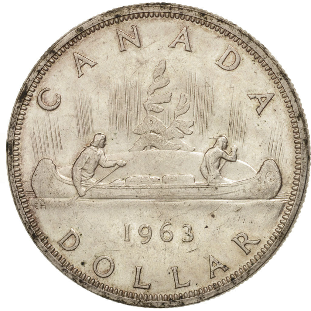 Coin, Canada, Elizabeth II, Dollar, 1963, Royal Canadian Mint, Ottawa