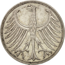 Moneta, GERMANIA - REPUBBLICA FEDERALE, 5 Mark, 1960, Hamburg, BB, Argento