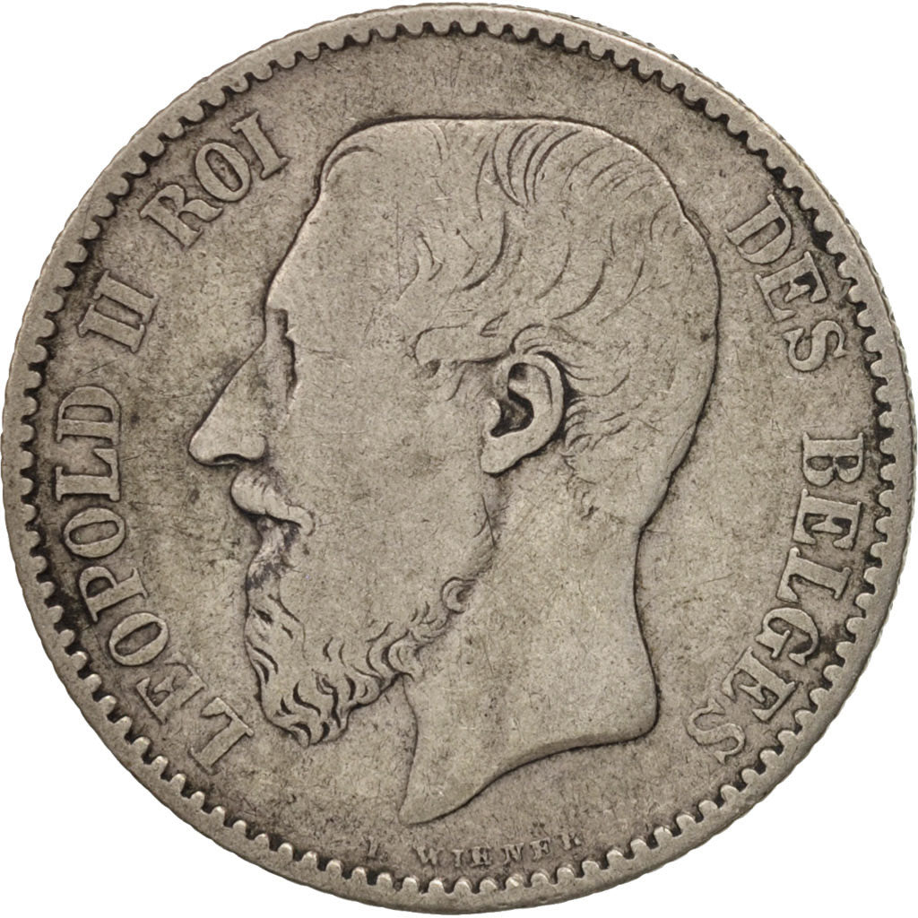 Coin, Belgium, Leopold II, Franc, 1886, VF(20-25), Silver, KM:28.1