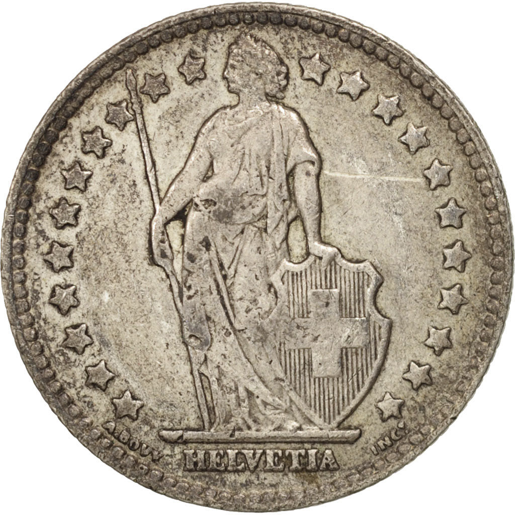 Coin, Switzerland, Franc, 1939, Bern, AU(50-53), Silver, KM:24