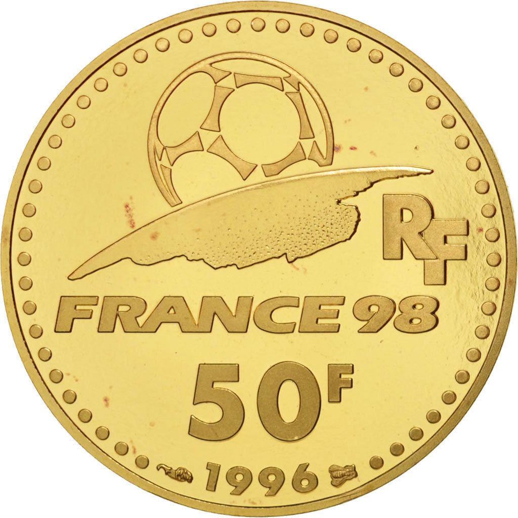 Coin, France, 50 Francs, 1996, MS(65-70), Gold, KM:1145