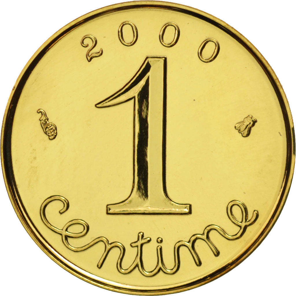 Francia, Épi, Centime, 2000, Paris, FDC, Oro, KM:928a, Gadoury:91a