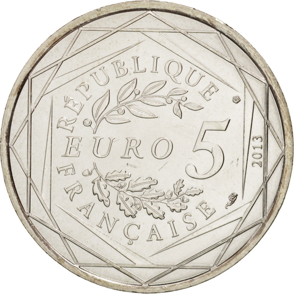 Coin, France, 5 Euro, 2013, MS(63), Silver