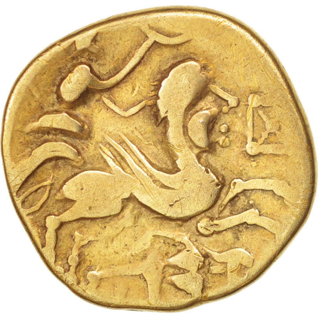 Coin, Aulerci Cenomani, Stater, VF(30-35), Gold, Delestrée:2143
