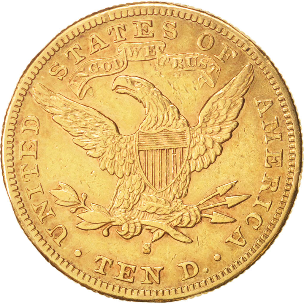 Estados Unidos, Coronet Head, $10, 1887, San Francisco, MBC, KM:102