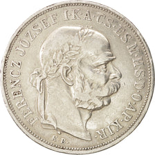 Hungría, Franz Joseph I, 5 Korona, 1900, Kormoczbanya, BC+, Plata, KM:488