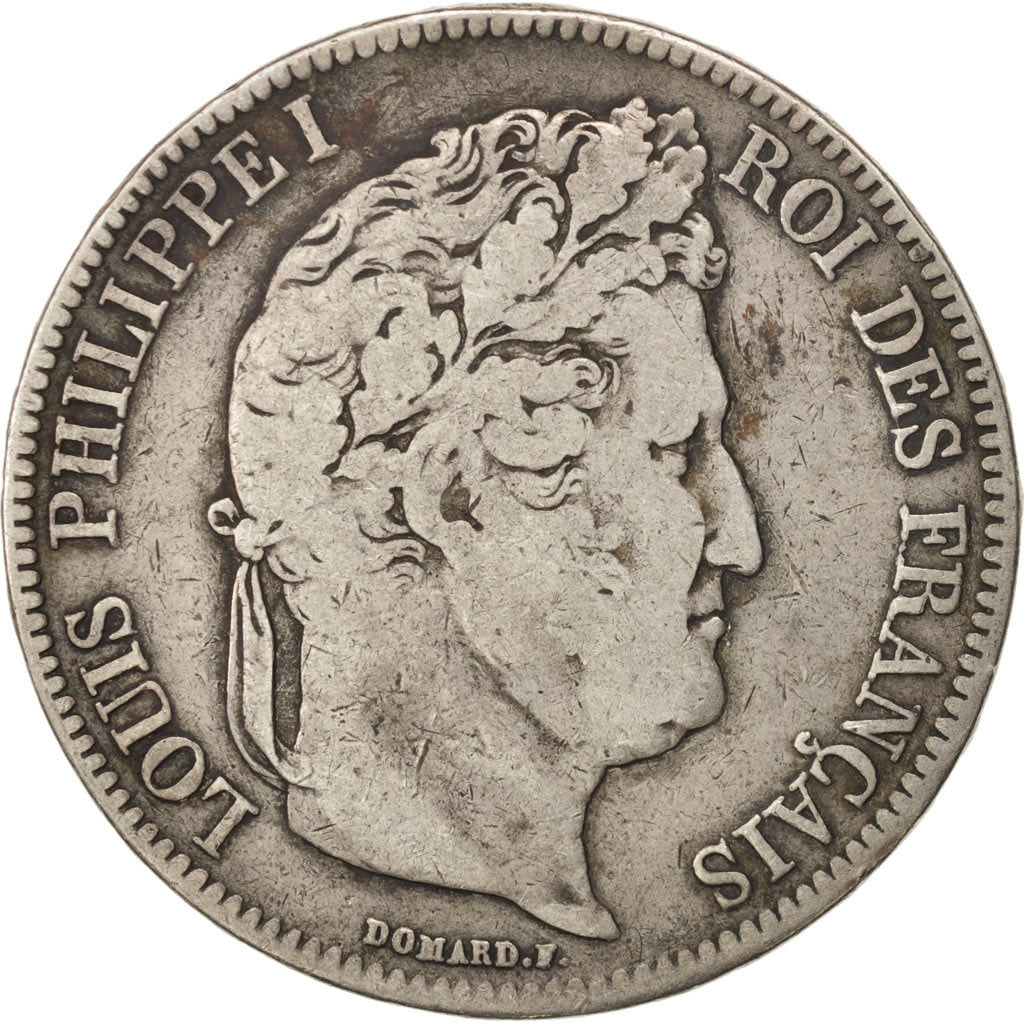 Coin, France, Louis-Philippe, 5 Francs, 1832, Toulouse, VF(20-25), Silver