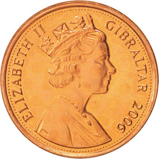 Coin, Gibraltar, Elizabeth II, Penny, 2006, MS(64), Copper Plated Steel, KM:1079