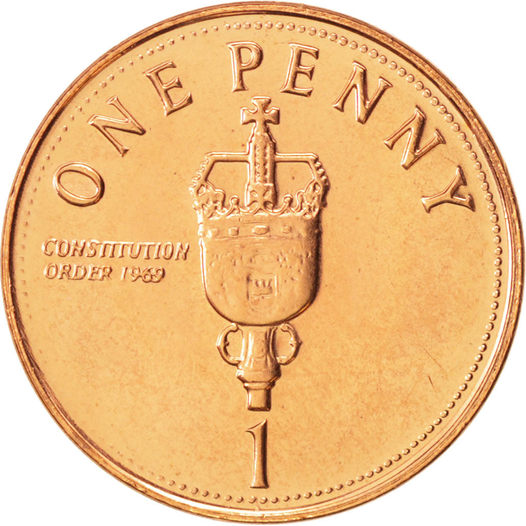 Coin, Gibraltar, Elizabeth II, Penny, 2006, MS(64), Copper Plated Steel, KM:1079