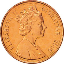 Coin, Gibraltar, Elizabeth II, 2 Pence, 2006, Pobjoy Mint, MS(64), Copper Plated