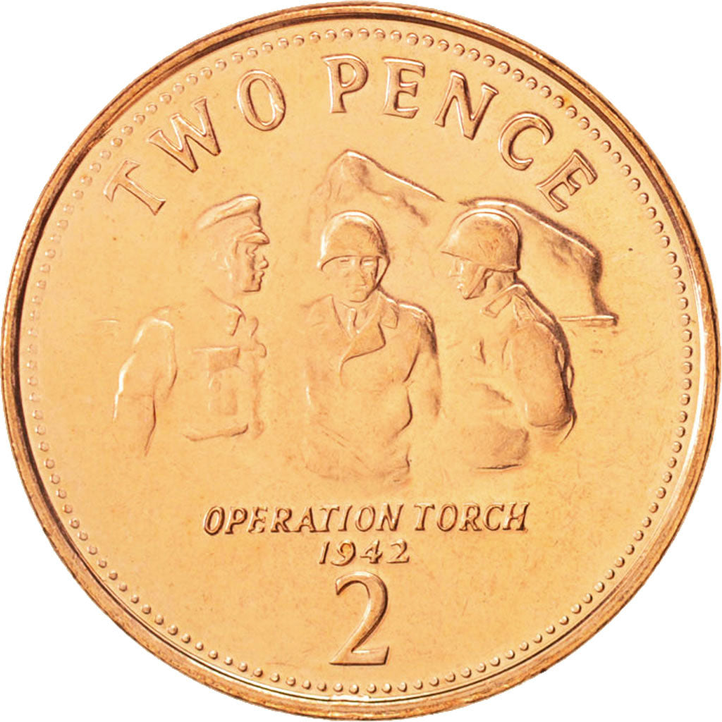 Coin, Gibraltar, Elizabeth II, 2 Pence, 2006, Pobjoy Mint, MS(64), Copper Plated
