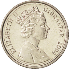 Gibraltar, Elizabeth II, 5 Pence, 2004, Pobjoy Mint, MS(64), Copper-nickel