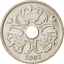 Denmark, Margrethe II, 5 Kroner, 2007, Brondby, MS(65-70), Copper-nickel
