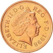 Great Britain, Elizabeth II, Penny, 1998, British Royal Mint, MS(64), Silver
