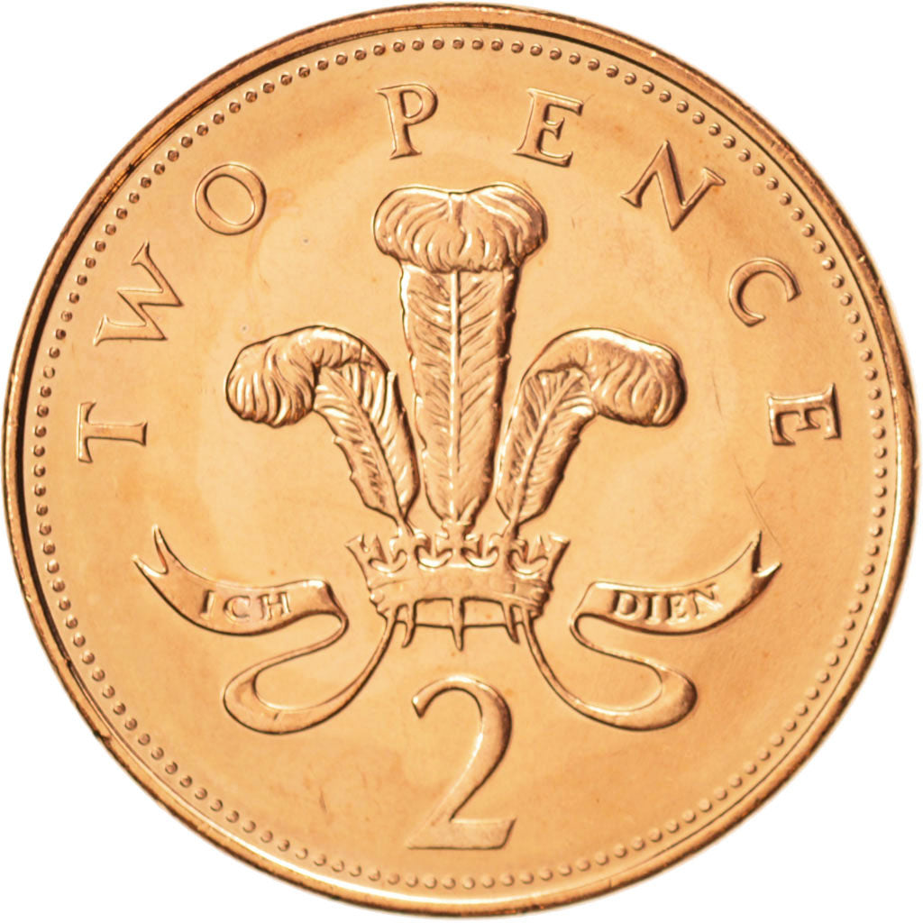 Moneda, Gran Bretaña, Elizabeth II, 2 Pence, 2005, SC+, Cobre chapado en acero