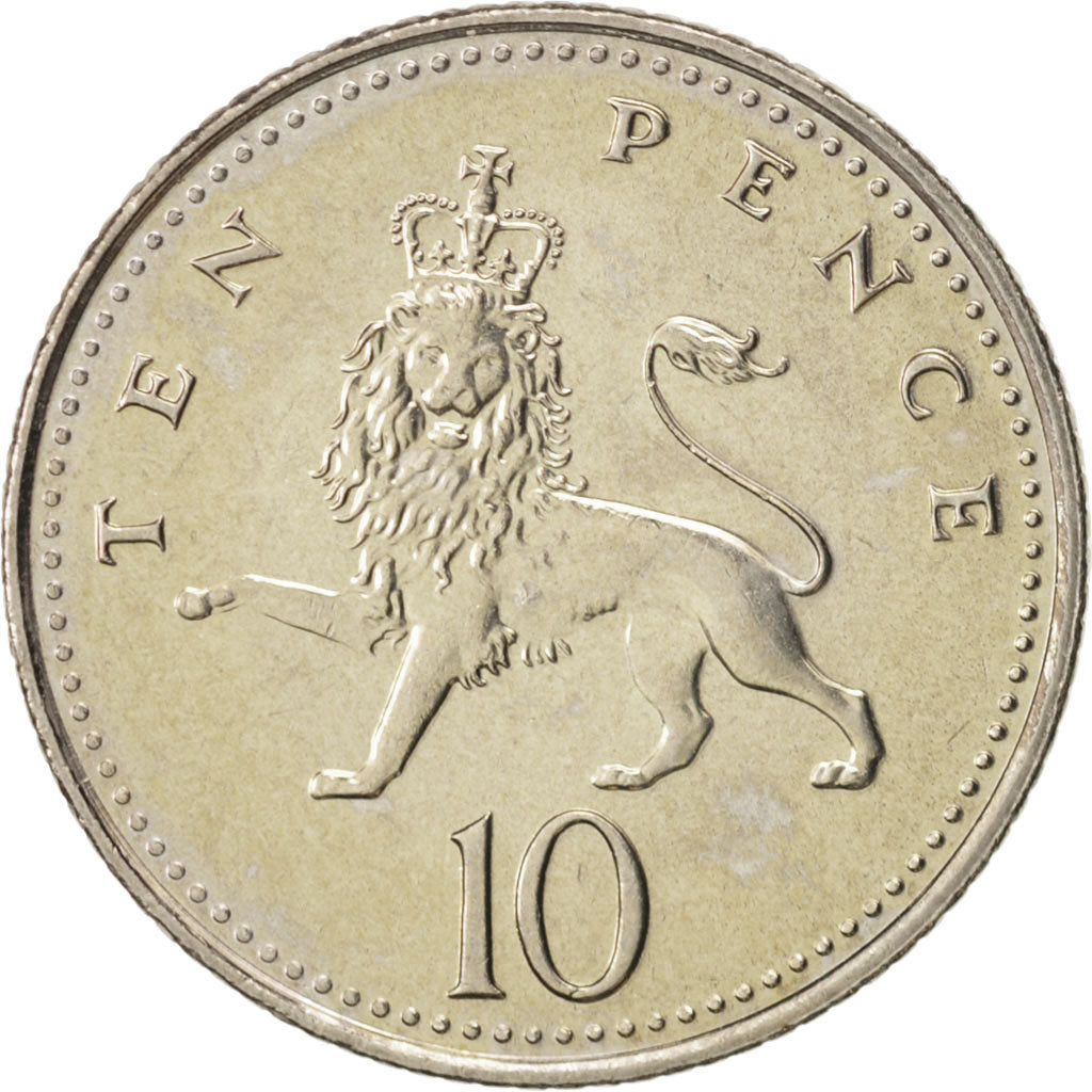 Coin, Great Britain, Elizabeth II, 10 Pence, 2004, MS(64), Copper-nickel, KM:989