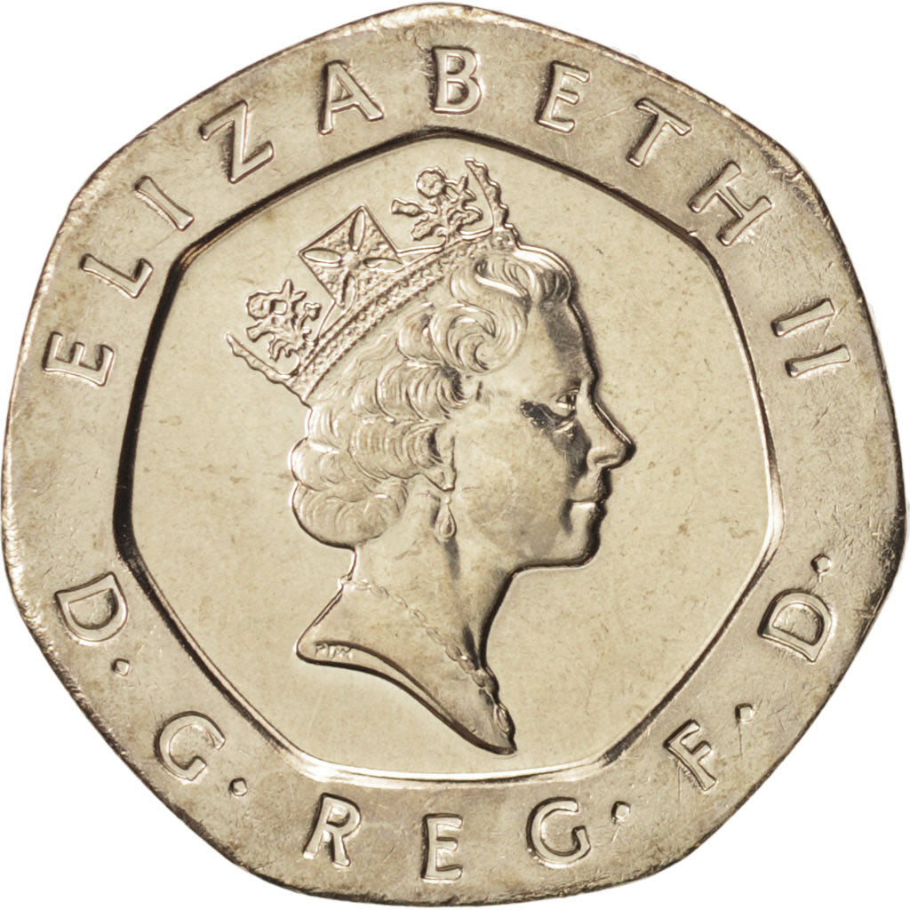 Münze, Großbritannien, Elizabeth II, 20 Pence, 1997, UNZ+, Copper-nickel