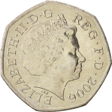 Coin, Great Britain, Elizabeth II, 50 Pence, 2006, British Royal Mint, MS(63)