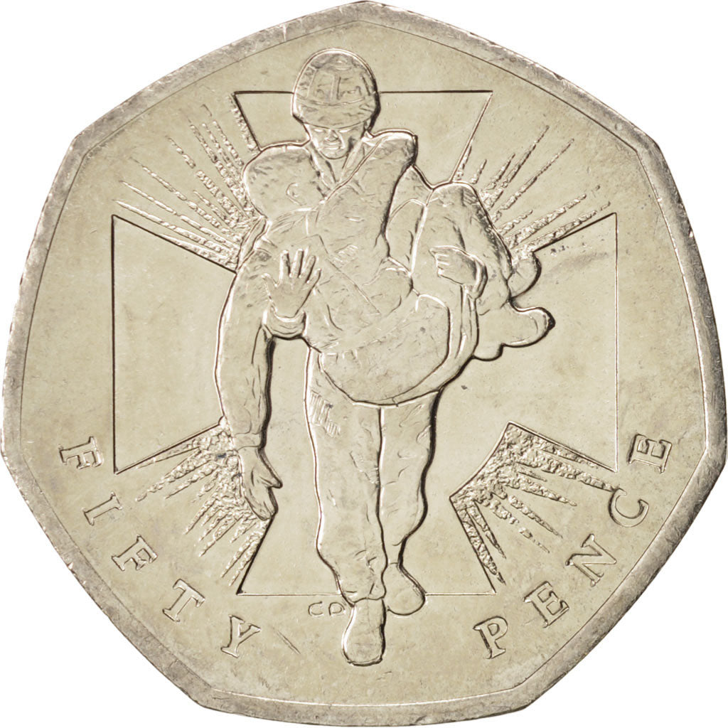 Coin, Great Britain, Elizabeth II, 50 Pence, 2006, British Royal Mint, MS(63)