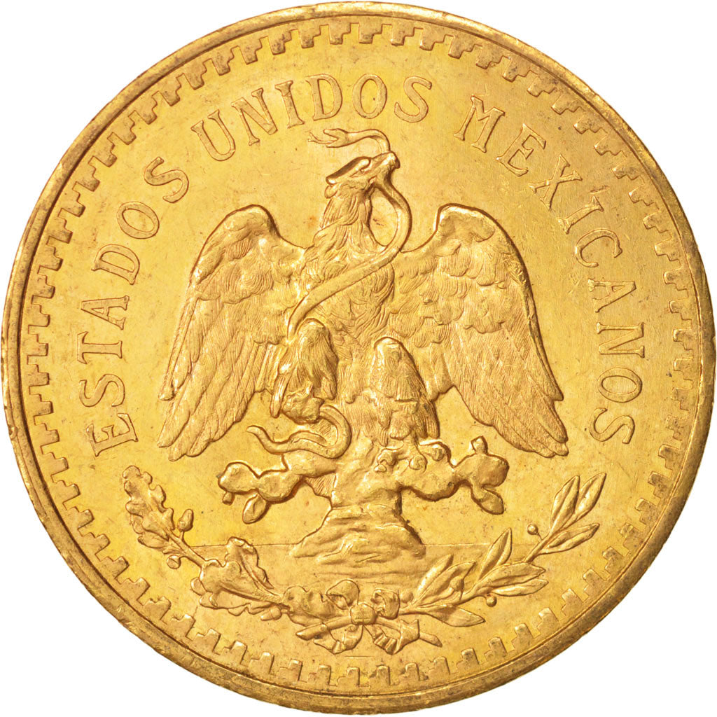 Mexico, 50 Pesos, 1943, Mexico City, AU(55-58), Gold, KM:482