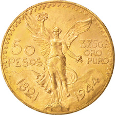 Mexique, 50 Pesos, 1944, Mexico City, SUP, Or, KM:481