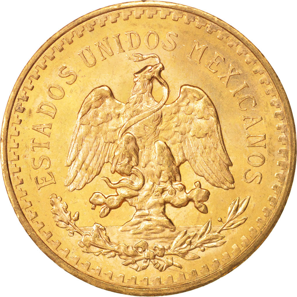 Mexico, 50 Pesos, 1945, Mexico City, MS(60-62), Gold, KM:481