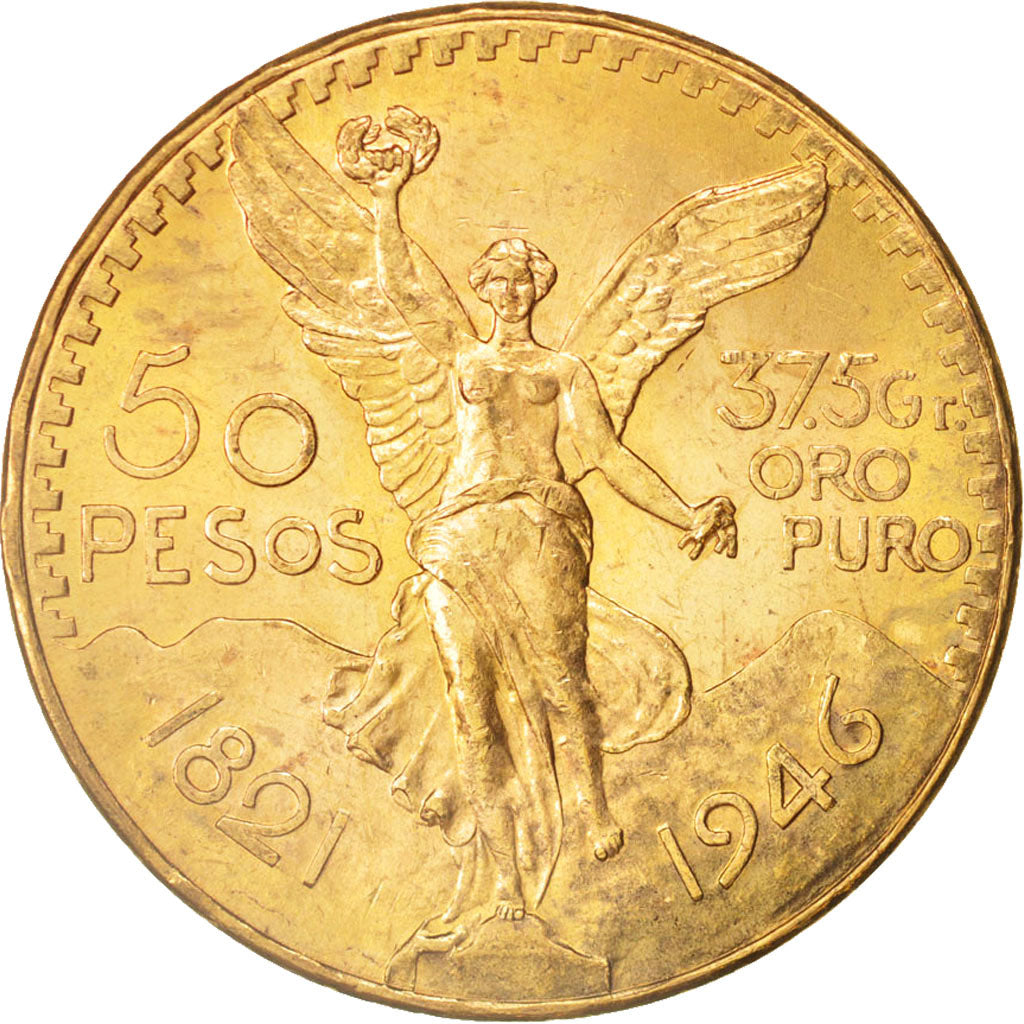 Mexico, 50 Pesos, 1946, Mexico City, MS(60-62), Gold, KM:481