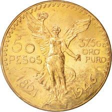 Mexique, 50 Pesos, 1946, Mexico City, SUP+, Or, KM:481