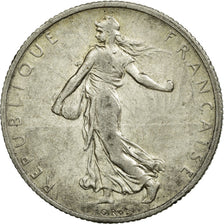 Coin, France, Semeuse, 2 Francs, 1910, Paris, AU(55-58), Silver, KM:845.1