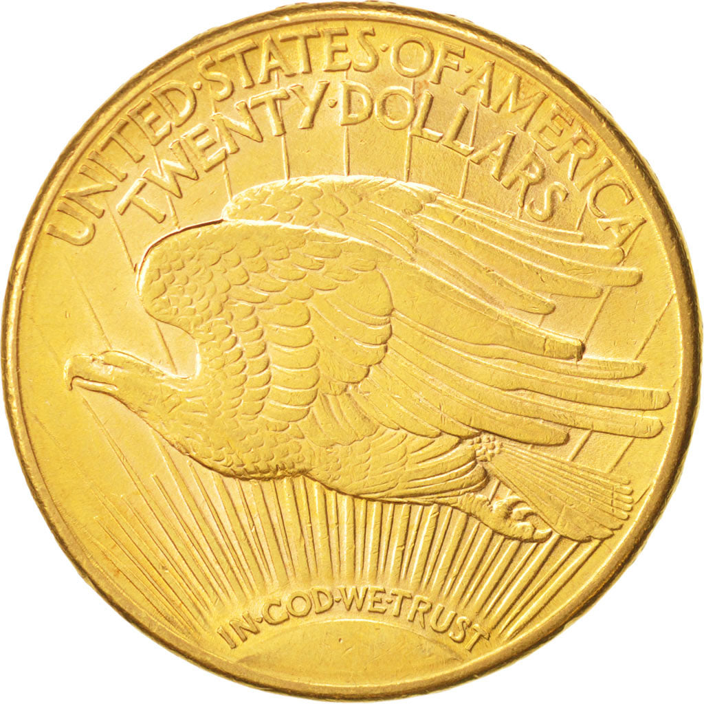 United States, Saint-Gaudens, $20, 1910, U.S. Mint, Denver, AU(50-53), KM:131