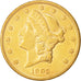 Stati Uniti, Liberty Head, $20, Double Eagle, 1905, San Francisco, BB+, KM:74.3