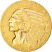 United States, Indian Head, $5, 1909, Denver, AU(50-53), Gold, KM:129