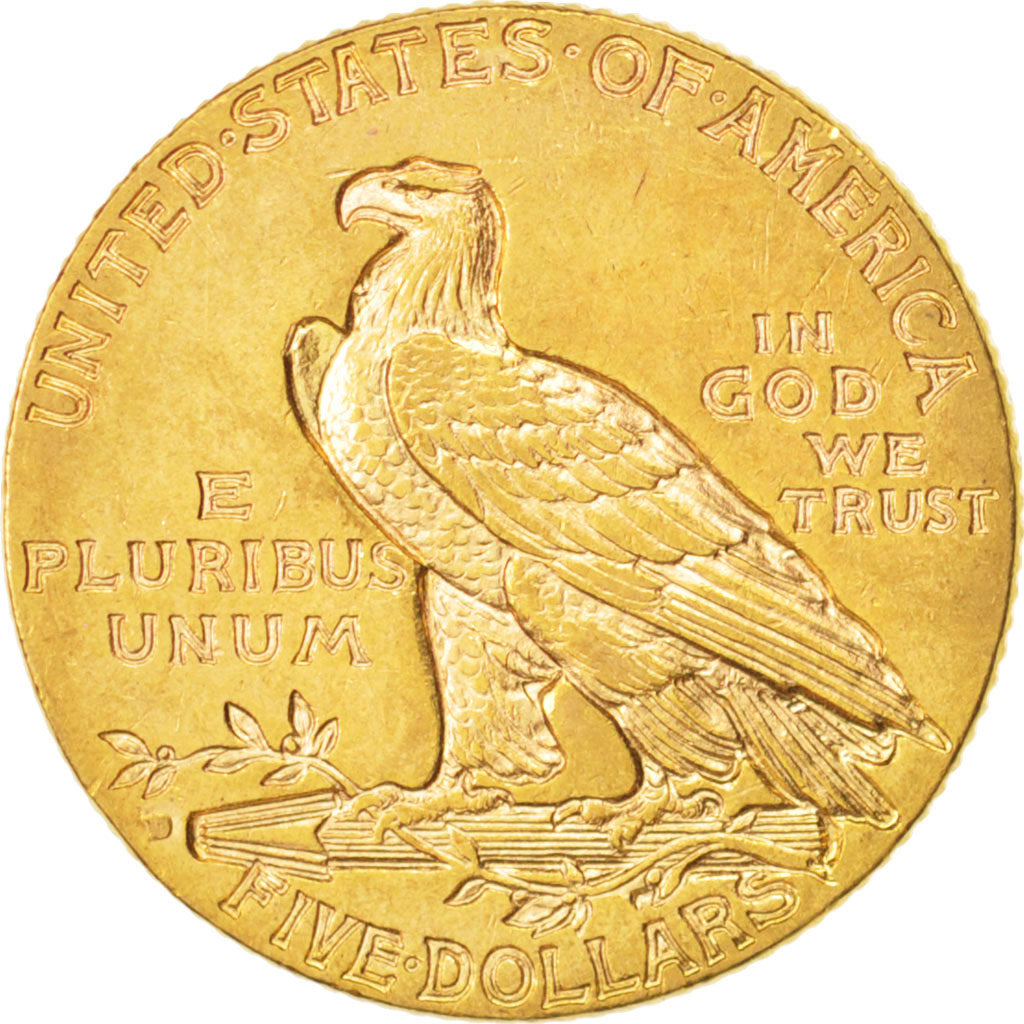 United States, Indian Head, $5, 1909, Denver, AU(50-53), Gold, KM:129