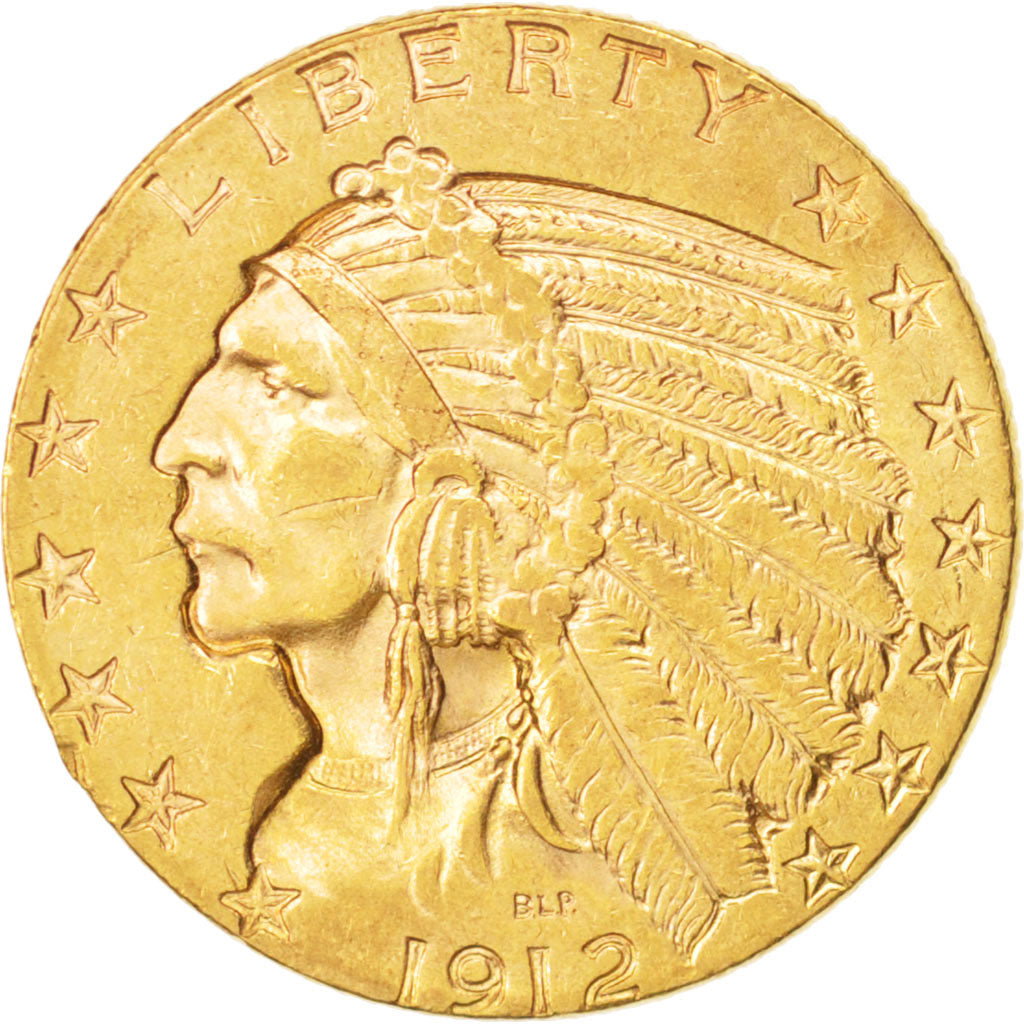 Vereinigte Staaten, Indian Head, $5, Half Eagle, 1912, San Francisco, SS, KM:129