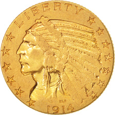 Vereinigte Staaten, Indian Head, $5, 1914, Philadelphia, SS, KM:129